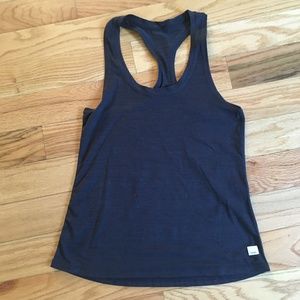 Vuori Lux Performance Tank, size S, ink heather